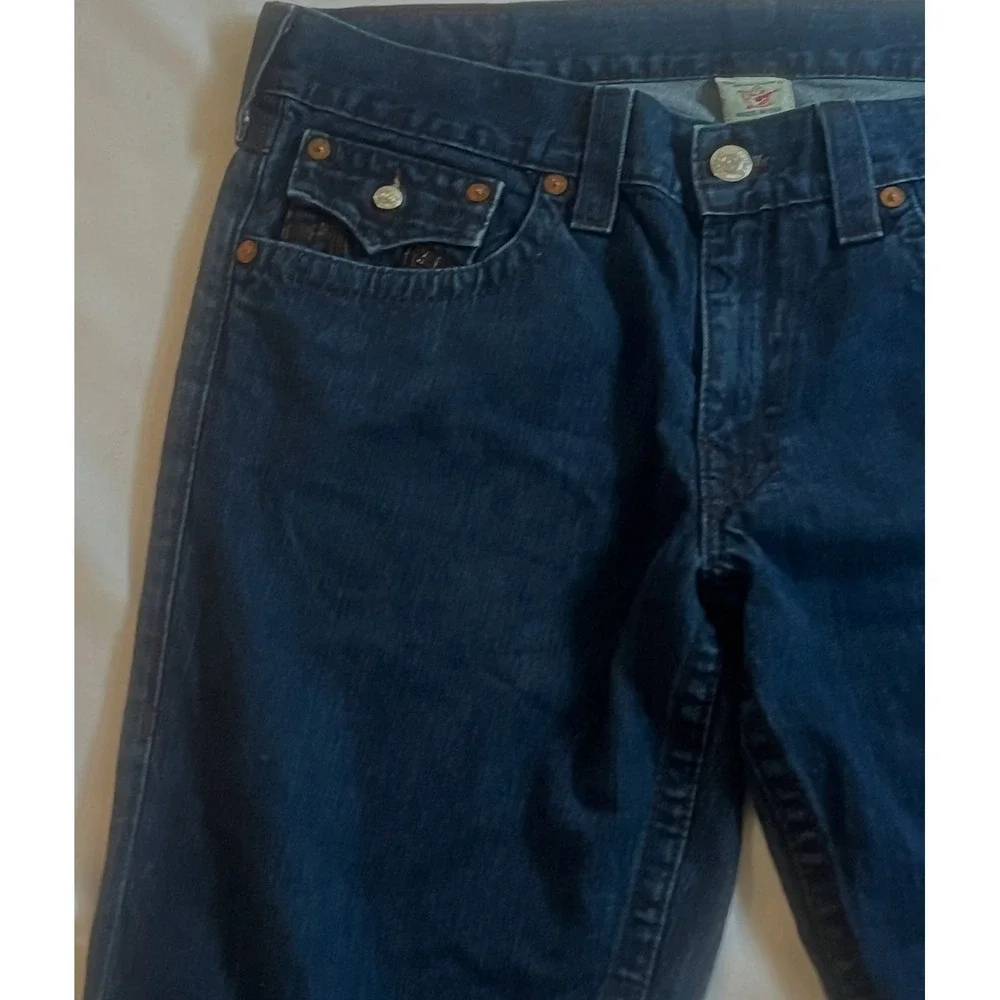 True religion Ricky jeans denim vintage 24–859 LX 603336 embellished men 38 flap